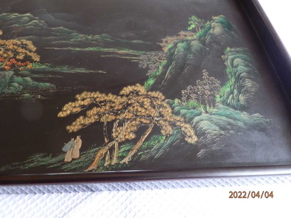 Oryginalna chińska taca z laki