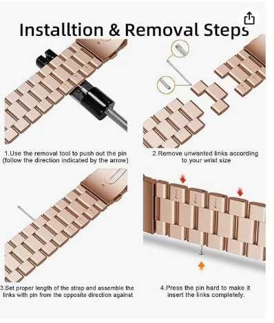 Pasek/bransoleta do Garmin Vivoactive 4/3S stal nierdzewna ANCEER
