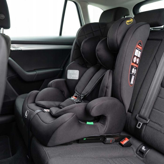 Fotelik Samochodowy 9-36 kg 76-150 cm ISOFIX NOWY i-Size Top Tether Dla Dziecka Regulowany Czarny