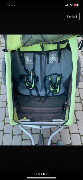 Przyczepka rowerowa podwójna