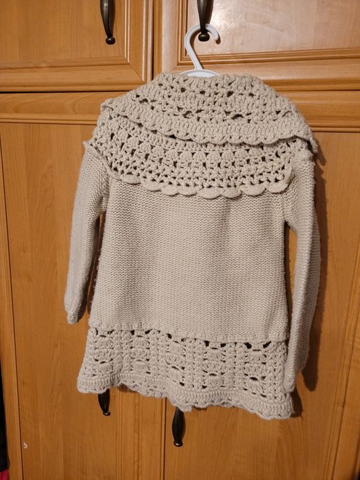 Ciepły długi swetr r. 98