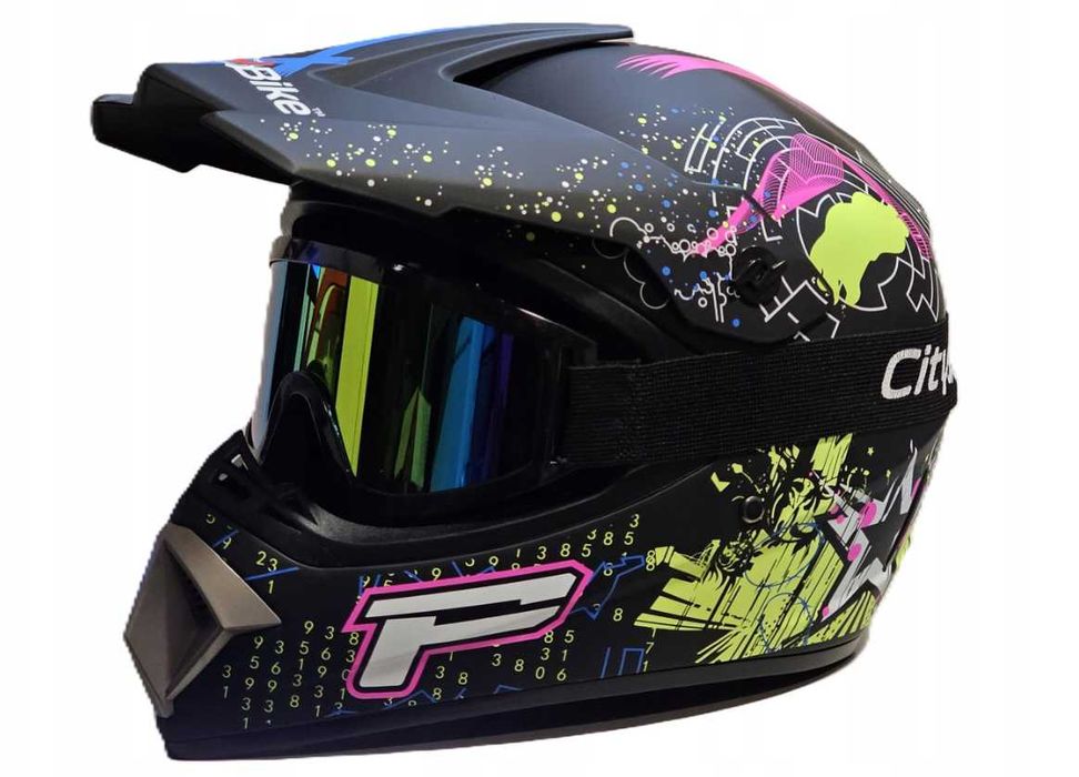 KASK Cross ATV Quad Enduro hulajnoga + Gogle wszystkie rozmiary