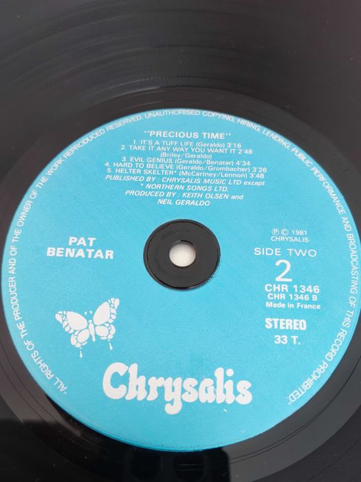 Pat Benatar-Precious time LP  do reino unido