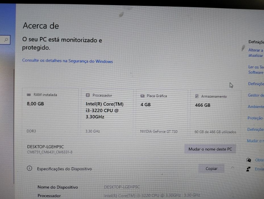 Computador + Ecrã + Teclado + Rato