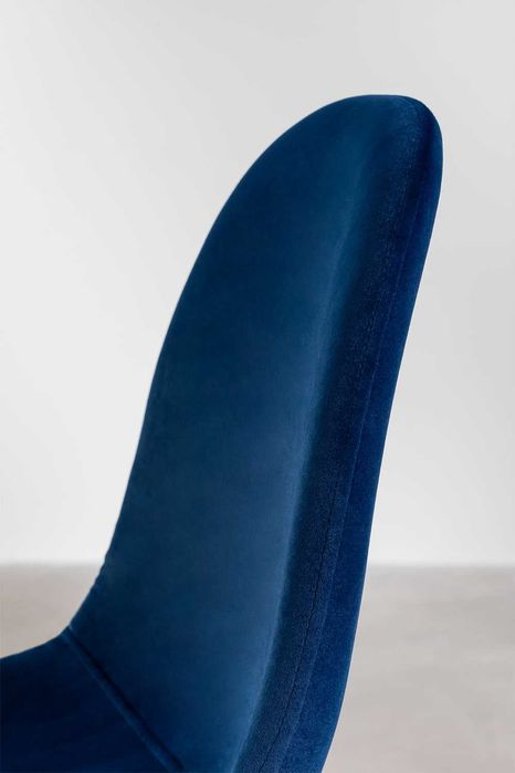 Pack de 2 Cadeiras Veludo Azul Royal com Pés Dourados, Como Novas, Usadas para Demonstração