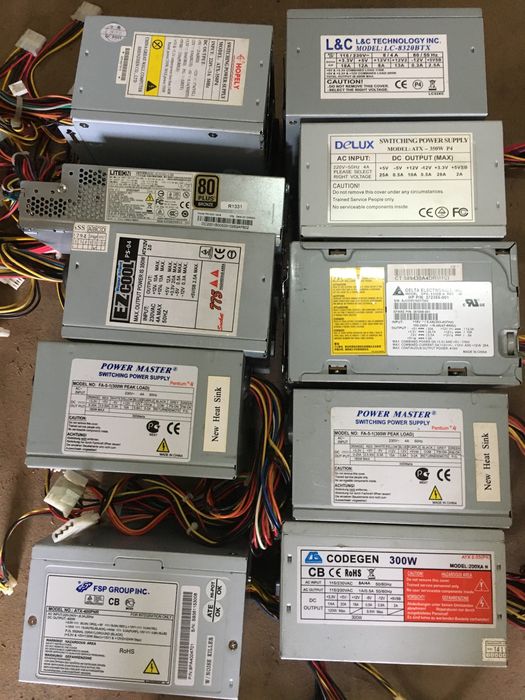 Блоки питания ПК  и ремонт любыхбп