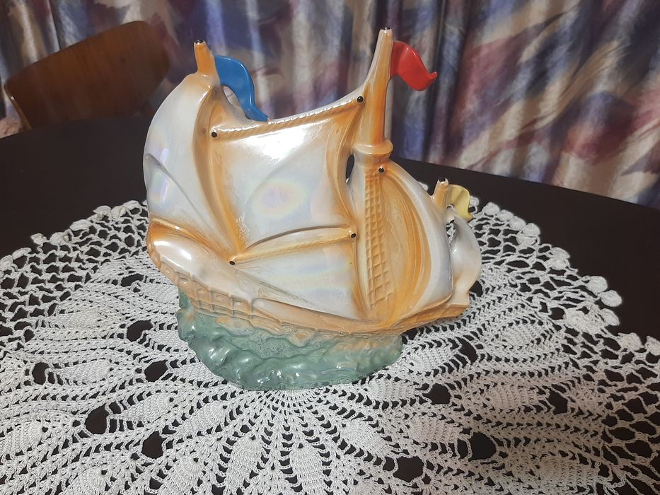 Светильник-ночник фарфоровый "Кораблик"  (ГДР-80-е годы) винтаж