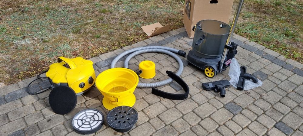 Zestaw Odkurzacz RIWALL do pyłu i Szlifierka MAJSTER LED do gładzi