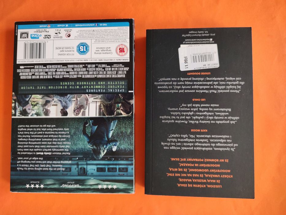 The girl on the train Dvd i powieść/ Powolne spalanie książka