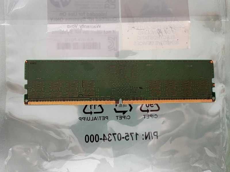 Memória RAM DDR5 Micron 16GB ( 1x16GB ) UDimm PC5-5600B de 5600MHz.