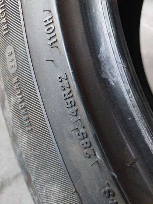 Шини 285/45 R22 пара літо Goodyear 7мм 2020 рік