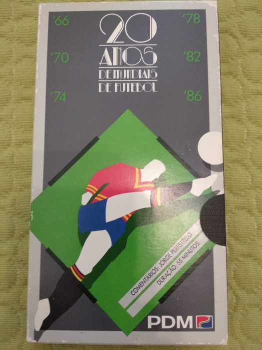 Cassete VHS "20 Anos de Mundiais de Futebol"
