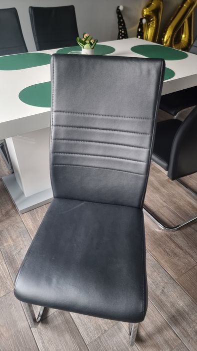 Krzesła krzesło do jadalni kuchni tapicerowane ekoskóra