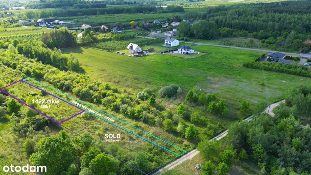 Działka 2318m z W-Z | PKP Chynów 2km | Prąd | DK50 - Widok 5