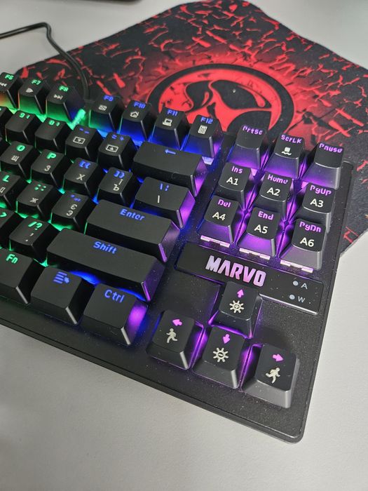 Клавиатура механическая MARVO KG-901 RED свитчи. НОВЫЕ