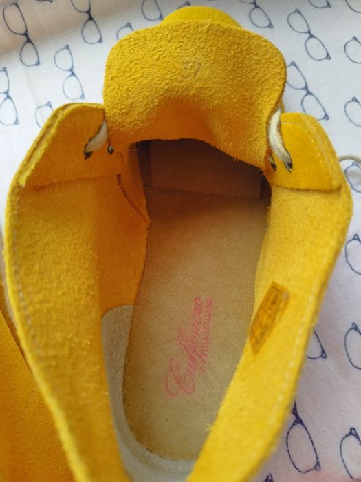 Черевики, ботинки дезерти натуральні повністю ATXA 37 р 24,5 см жовт