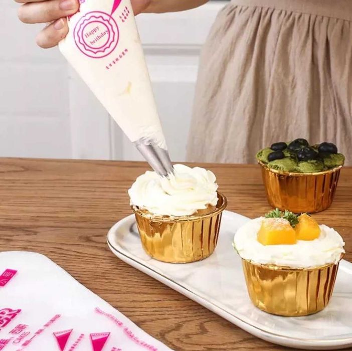 Rękaw cukierniczy jednorazowy dekorator do tortu zestaw 100szt M