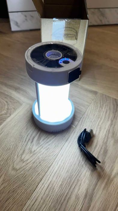 Latarnia Lampa turystyczna BBQ Biała 4 Mode USB Ładowanie