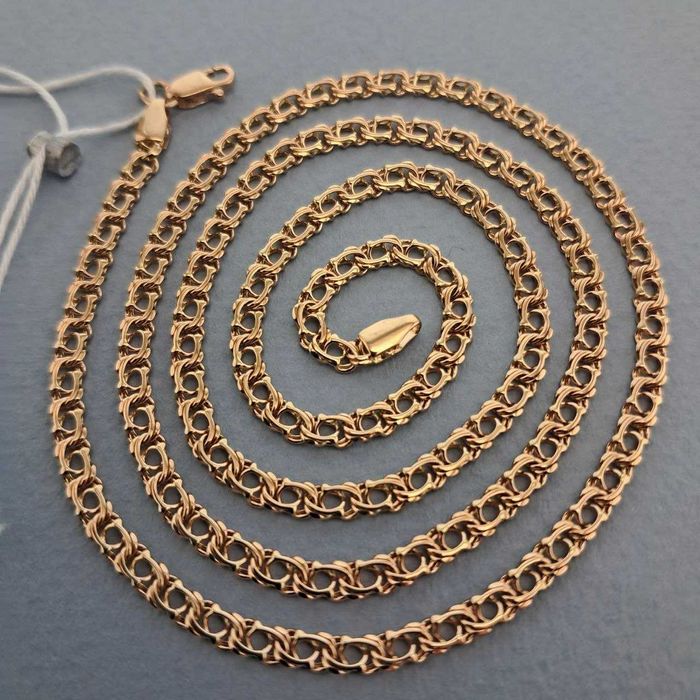 Срочно! Золотая Цепочка 8,95 гр 55 см Стильная Новая 585 пр Унисекс