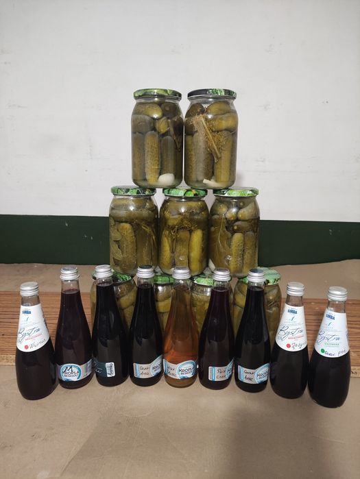 Ogórki kiszone domowej roboty z własnej działki