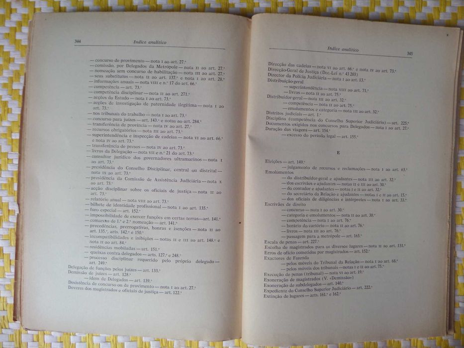 Notas à organização judiciária  do Ultramar