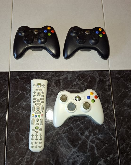 Conjunto X-Box + Comandos e Jogos