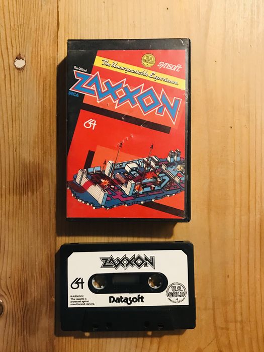 Jogo Zaxxon Commodore 64 impecável