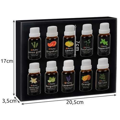 Olejki zapachowe 10x15 ml Zestaw DO SAUNY KĄPIELI nawilżacza dyfuzora