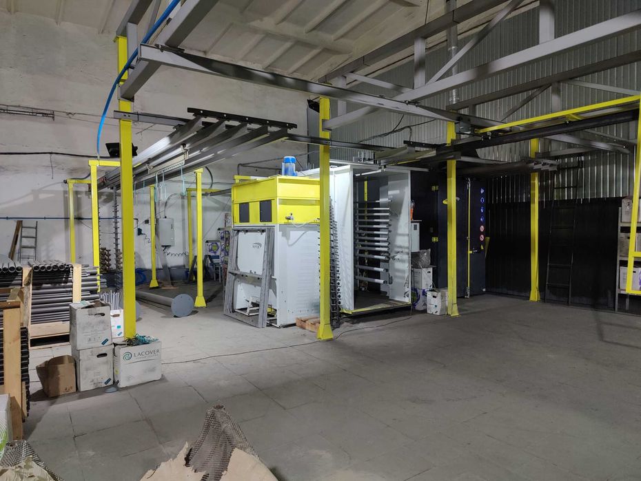 Порошкове фарбування -Дніпро (камера: 2100х7000х1200)