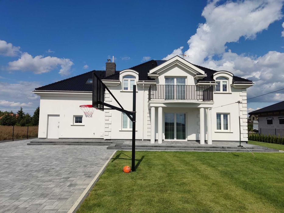 Kosz do koszykówki | Tablica 120x90 | Obręcz uchylna Regulowany maszt