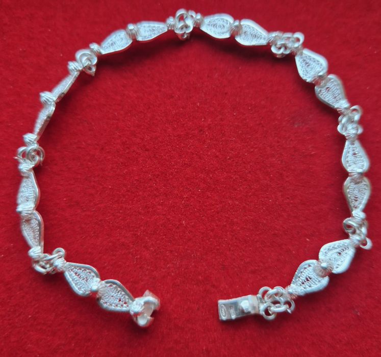 Pulseira prata filigrana