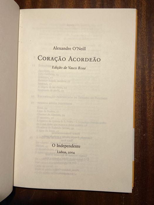 Livro O coração Acordeão.
