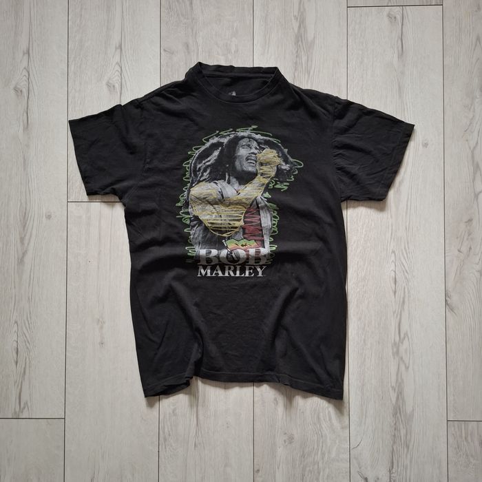 Bob Marley koszulka M reggae music T-Shirt 100% Bawełna Zion Rootswear bravado czarna