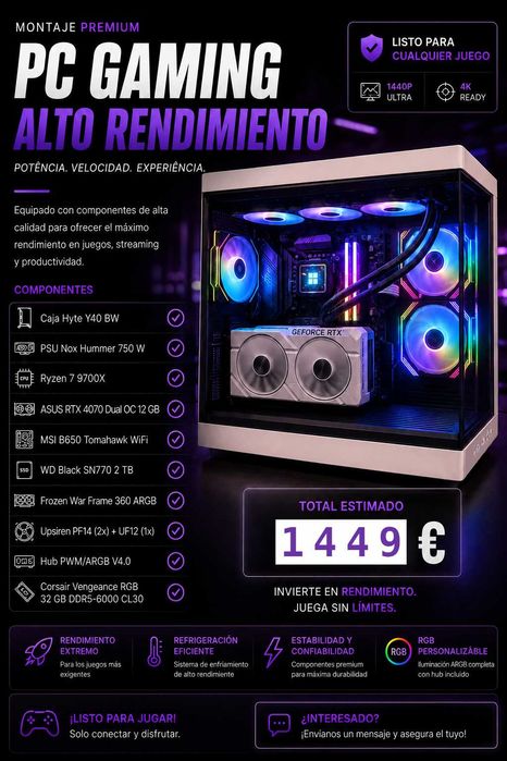 Computador para jogos e muito mais.