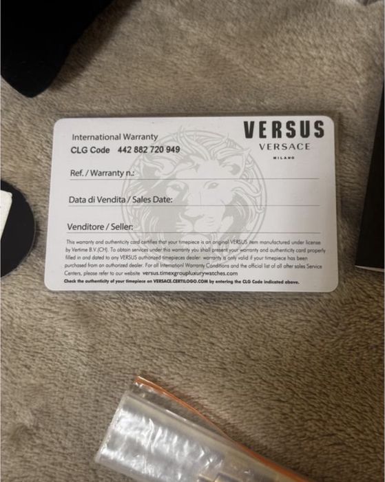 Механічний годинник versace