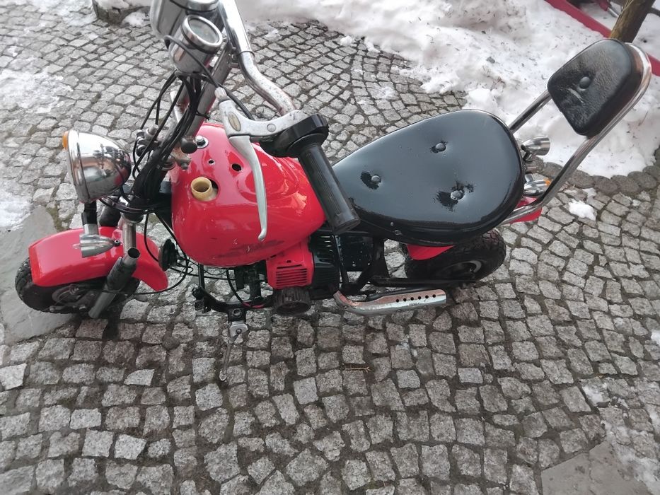 Mini bike pocket chopper spalinowy dla dzieci