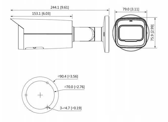 Kamera Dahua IPC-HFW2541T-ZAS 5MP IR Zoom optyczny PoE Analityka AI