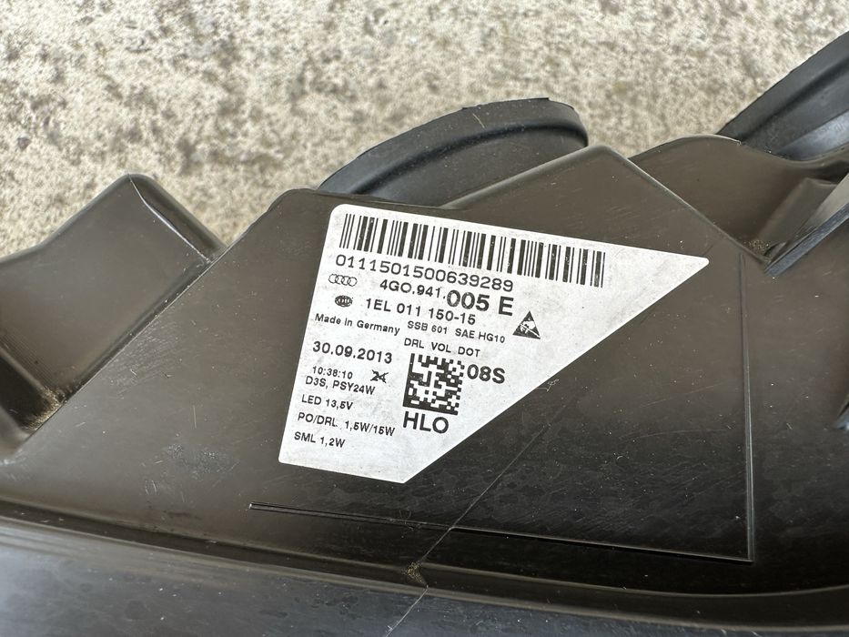Ліва фара Audi A6 С7 оригінал Америка