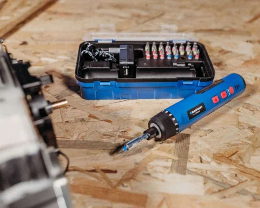 WKRĘTAK Akumulatorowy Blaupunkt 4V 5Nm 320Obr/Min + 26 Bitów ETUI NOWY