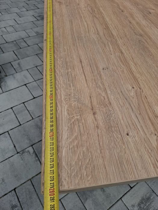 Duży Stół Jadalniany 280×100 cm Loft-Stan idealny!blat Dąbek płyta