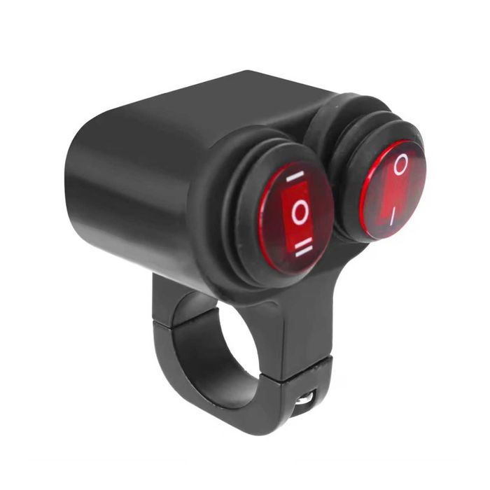 Interruptor moto 22 mm iluminado estanque