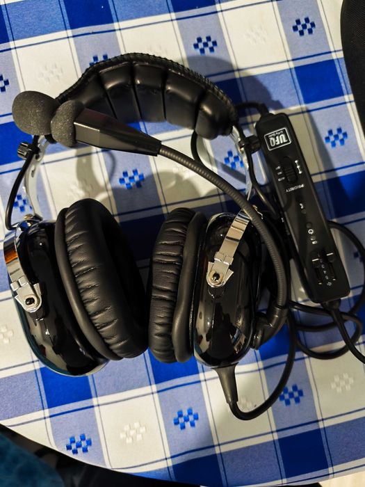 bluetooth aviation headset UFQ BT A28 com plug de helicóptero