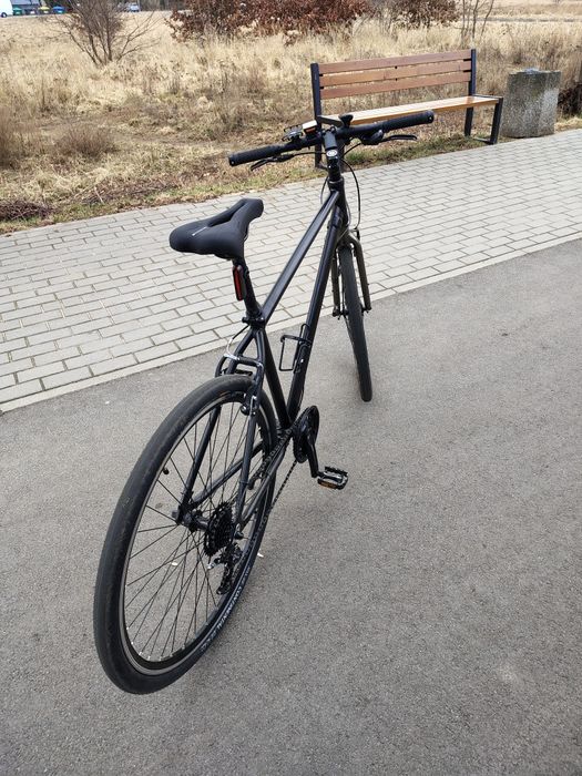 Rower męski 28" fitnes opony 42C czarny
