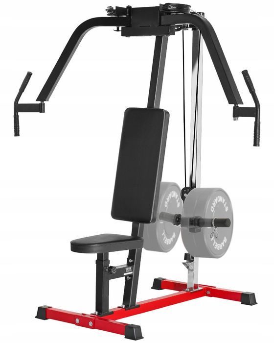 VEVOR maszyna butterfly do ćwiczeń klatki piersiowej 204 kg regulowana