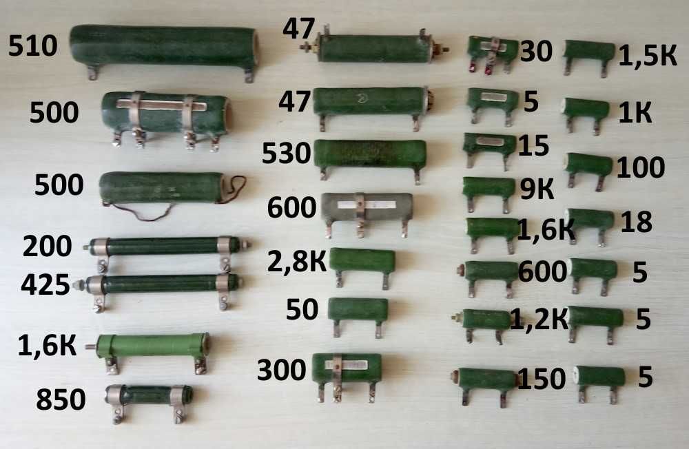 Сопротивления ПЭВ