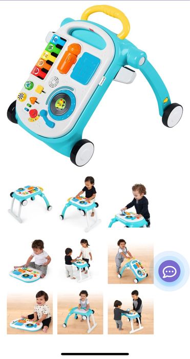 Ігровий Центр-Ходунки 4 В 1 Baby Einstein Mix & Roll