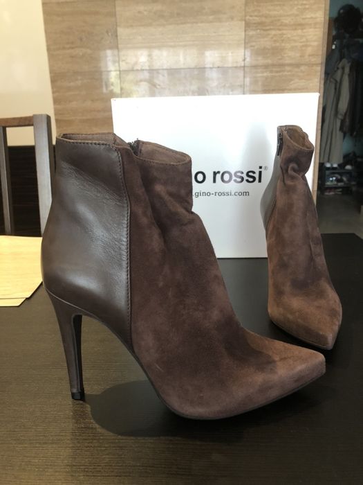 zamszowe botki Gino Rossi