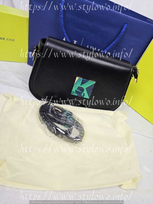 Torba srednia Torebka damska Karl Lagerfeld łódeczka czarna