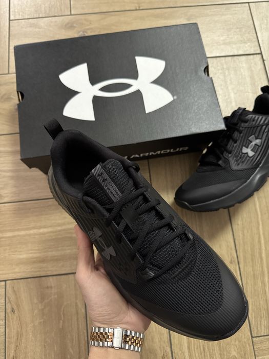 Under Armour Nowe Sportowe Buty Męskie Czarne Materialowe 43