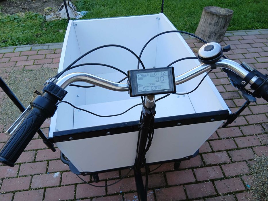 Rower Elektryczny Riksza 1kw Cargo Shimano Hydraulika Bateria 22,4ah ...